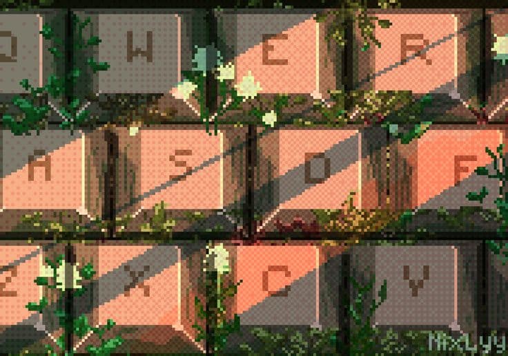 Keyboard workspace texture